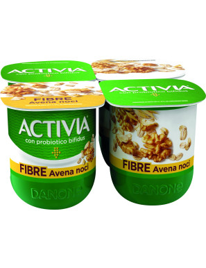 DANONE ACTIVIA FIBRE G.125X4AVENA E NOCI