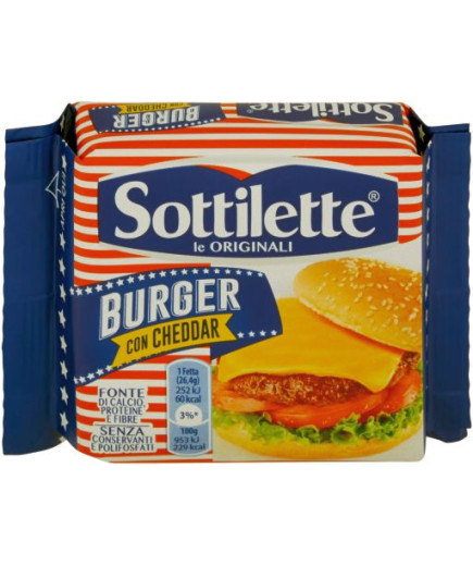 Sottilette Burger Con Cheddar gr.185