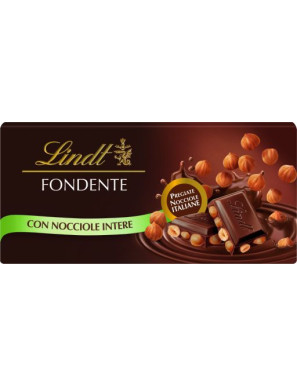 Lindt Tavoletta Di Cioccolato Fondente Con Nocciole gr.100