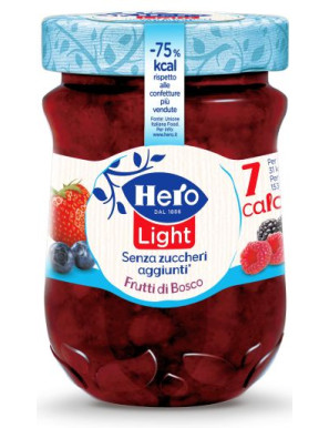 Hero Confettura Light.Senza Zucchero Frutti Di Bosco gr.280