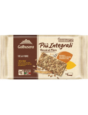 Galbusera Crackers Piu' Integrale gr.380