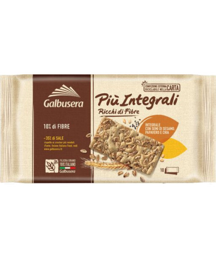Galbusera Crackers Piu' Integrale gr.380