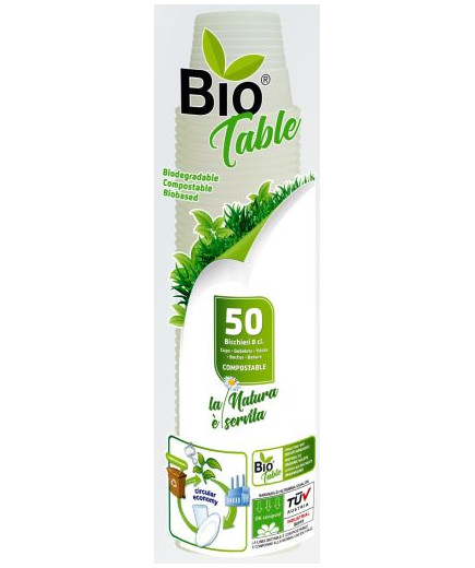 BIO  Table Bicchieri Caffe cl.8 Biocompostabili X50Pz.