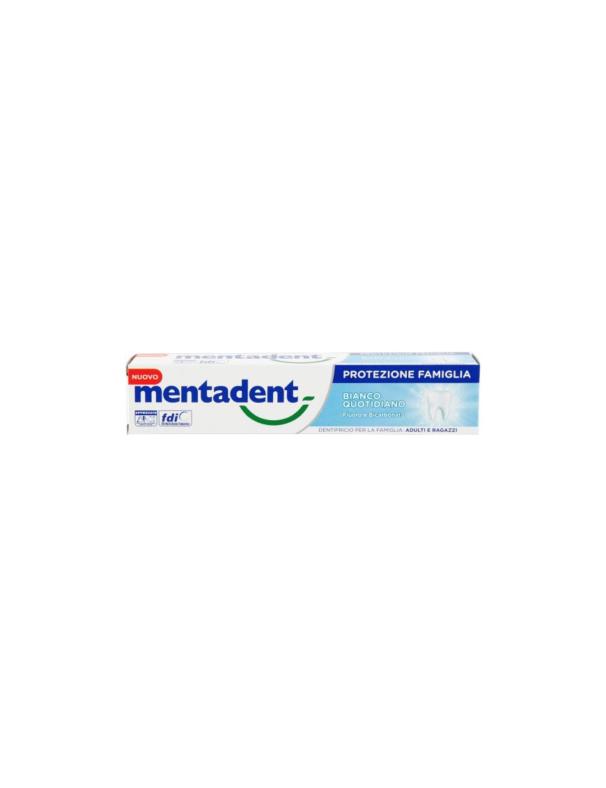 Mentadent Dentifricio Protezione Famiglia White ml.75