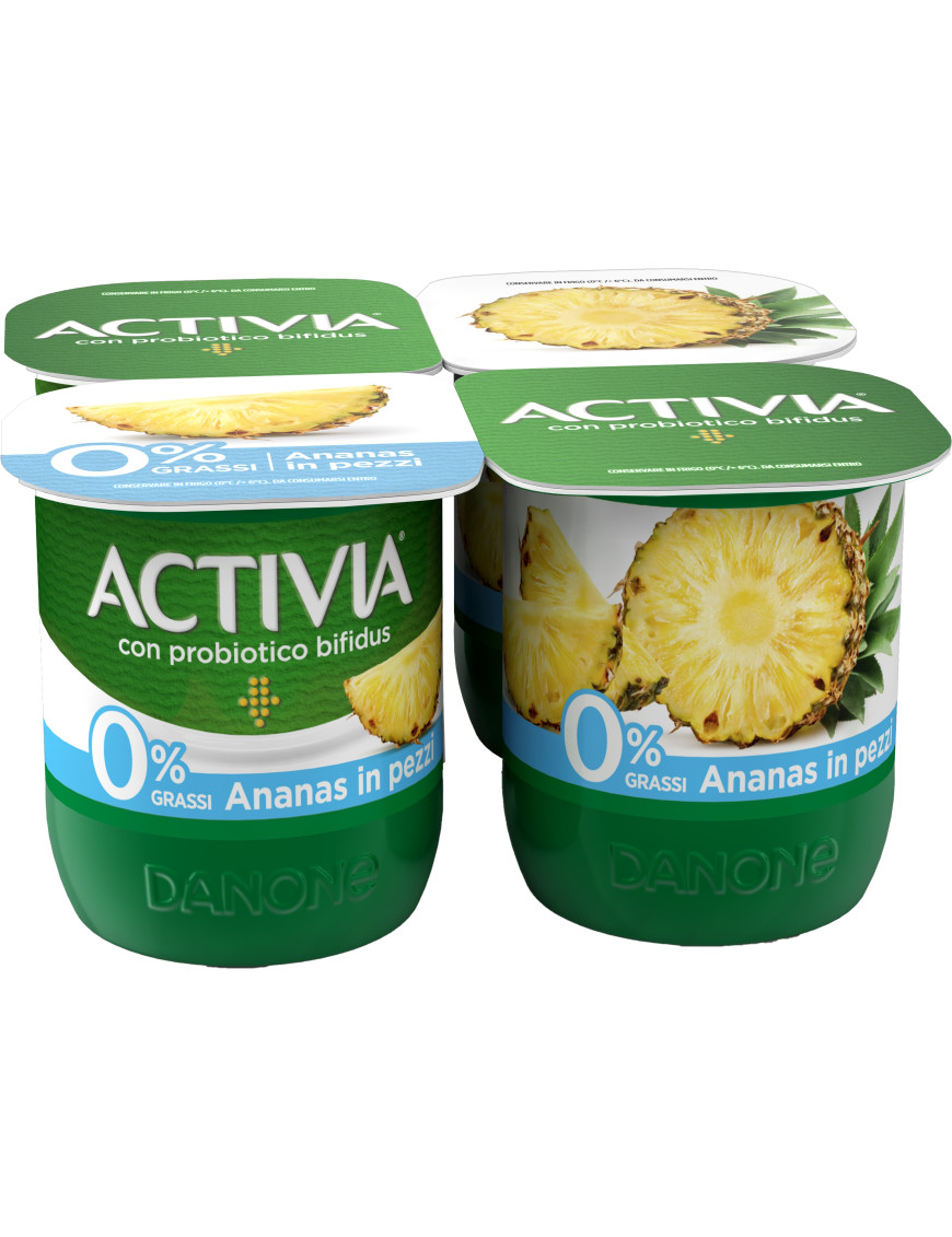 DANONE ACTIVIA ZERO G.125X4ANANAS