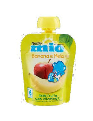 NESTLE' MIO POUCH  MELA/BANANAG.90  ( DA 6 MESI IN SU)