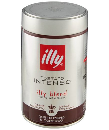 Illy Caffe' Macinato Moka Tostato/Intenso gr.250