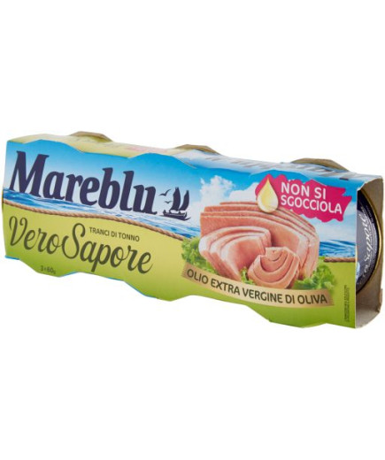Mareblu Tonno Vero Sapore Olio Extravergine gr.60x3