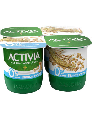DANONE ACTIVIA ZERO G.125X4BIANCO/CEREALI