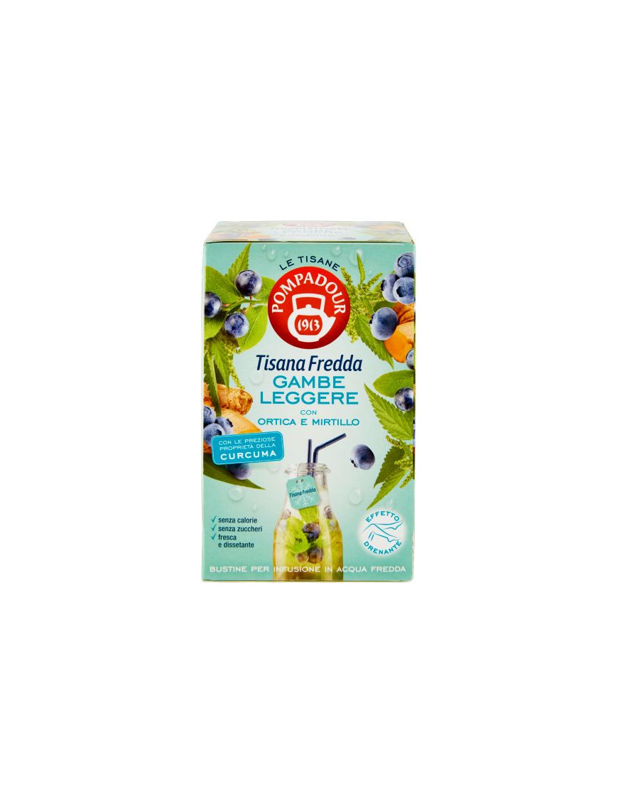 POMPADOUR TISANA FREDDA GAMBE LEGGERE 18 BUSTINE