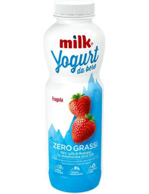 Milk Yog.Da Bere Zero Grassi gr.500 Fragola Sal