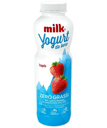 Milk Yog.Da Bere Zero Grassi gr.500 Fragola Sal