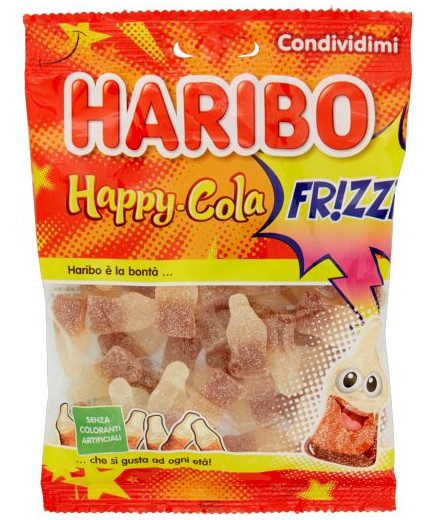 Haribo Happy Lemon Fresh Cola Frizzi gr.175