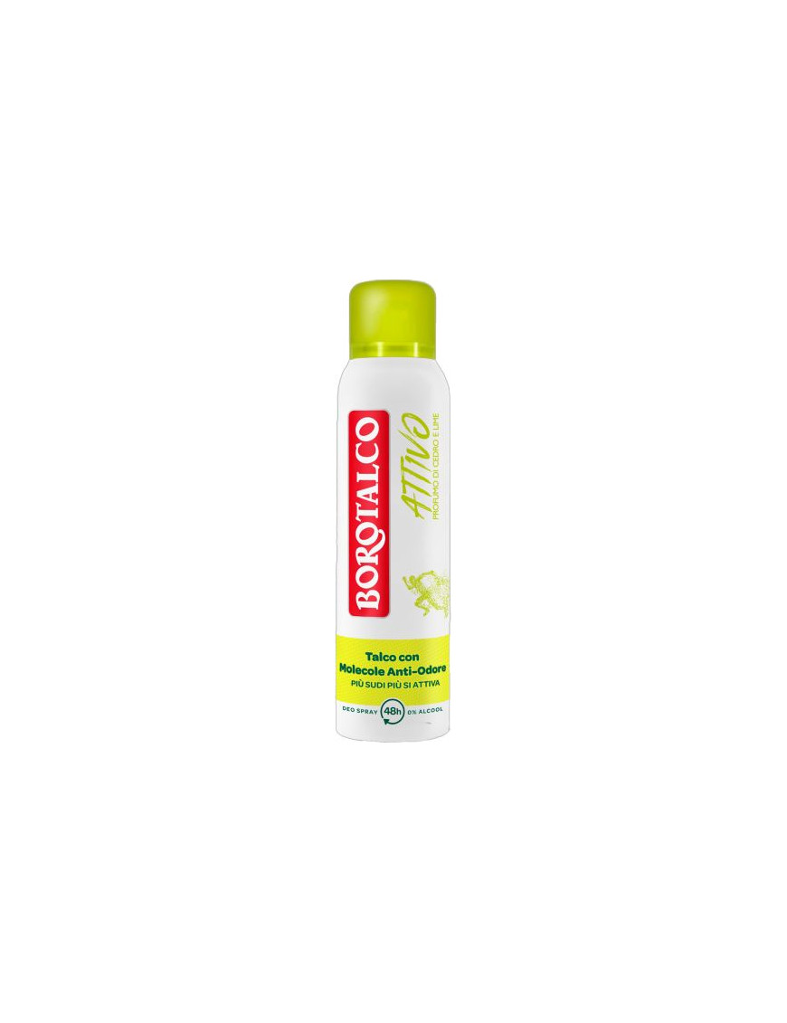 Borotalco Deo Spray Active Giallo ml.150