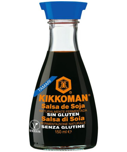 Kikkoman Salsa Di Soia Tappo Blu Senza Glutine ml.150 Con Dispenser