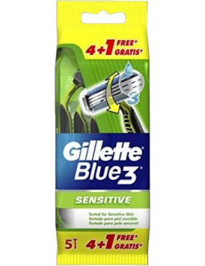GILLETTE BLUE3 USA&GETTA SENSITIVE X4+1