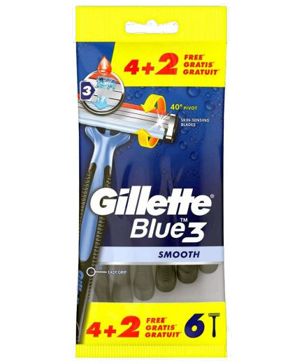 GILLETTE BLUE3 USA&GETTA SMOOTH X4+2