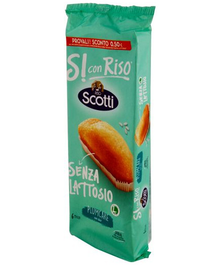 Scotti Plumcake Con Riso gr.190(pz.6) Senza Lattosio