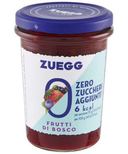 Zuegg Confettura Frutti Di Bosco Zero Zuccheri Aggiunti gr.220