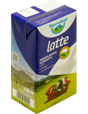 Bayernland Latte Parzialmente Scrematp UHT lt.1