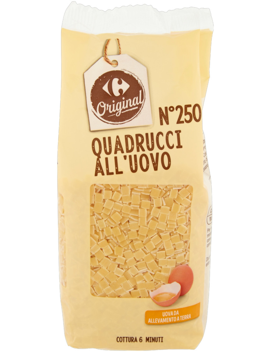 Carrefour Quadrucci Uovo gr.250