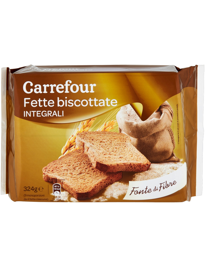 Carrefour  Fette Bisc.Integralix36 gr.324
