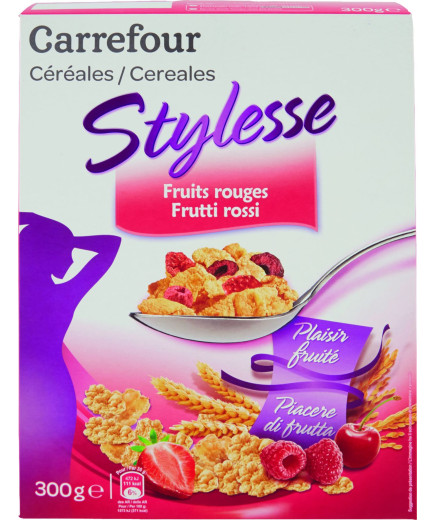 Carrefour Stylesse Cereali Frutti Rossi gr.300