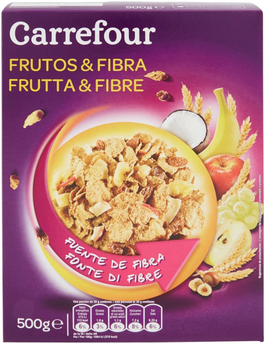 Carrefour Muesli Frutta E Fibre gr.500