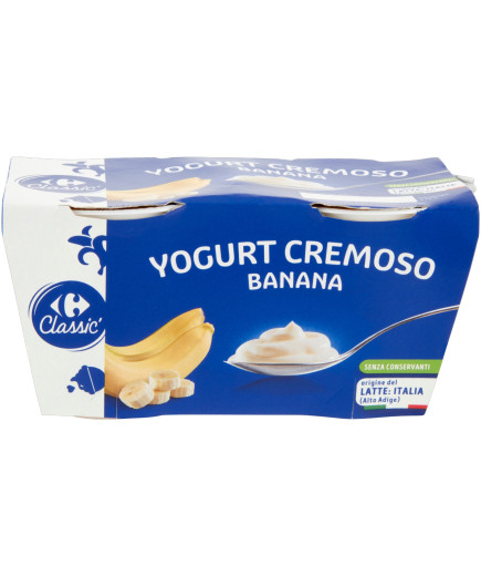 Carrefour Yogurt Intero Banana gr.125X2