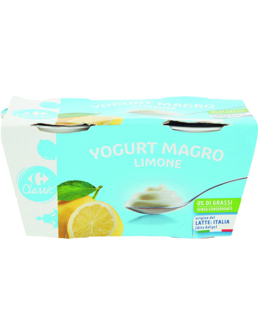 Carrefour Yogurt Magro Limone gr.125X2