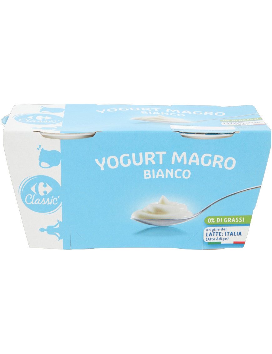 Carrefour Yogurt Magro Bianco  gr.125X2