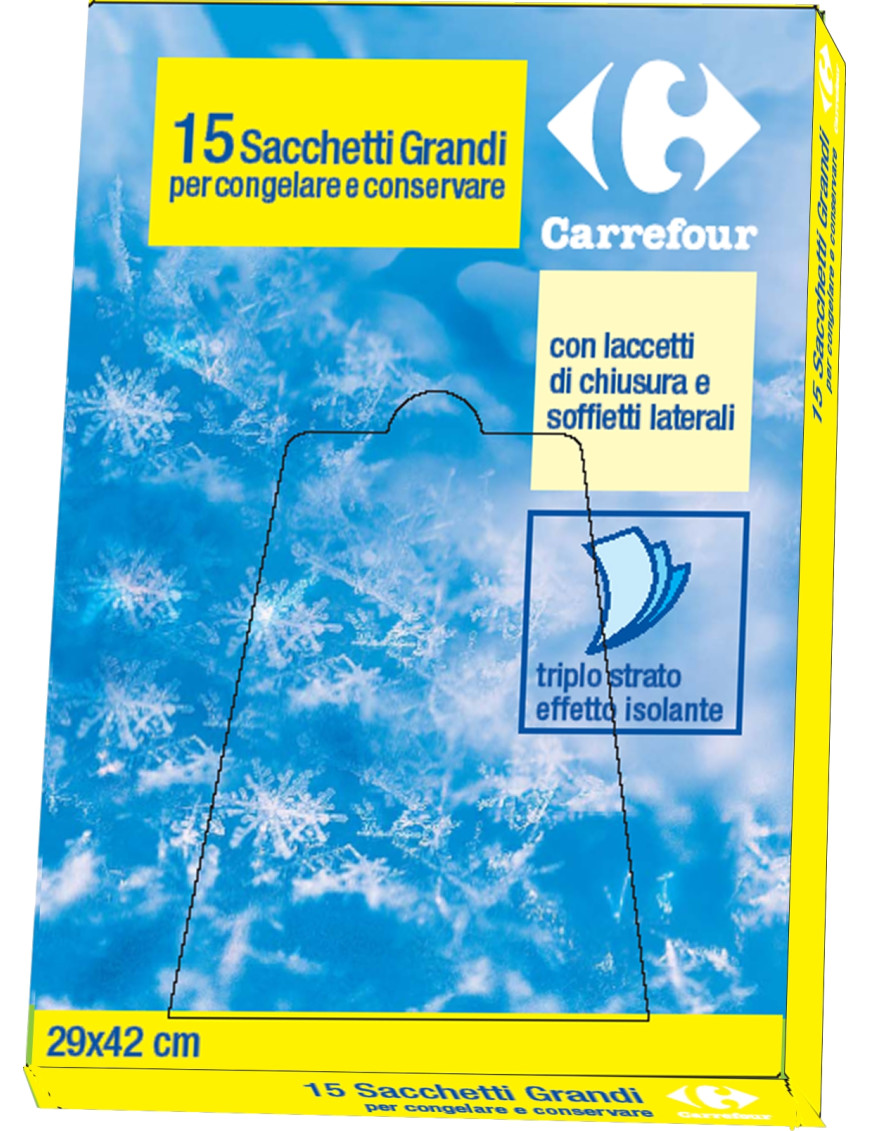 Carrefour Sacchetti Gelo Grandi X15 Pezzi