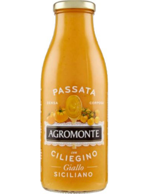 Agromonte Passata Con Pomodoro Ciliegino Giallo gr.520