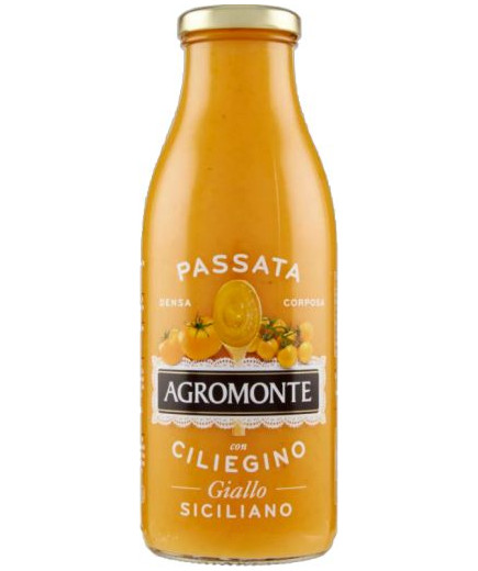 Agromonte Passata Con Pomodoro Ciliegino Giallo gr.520