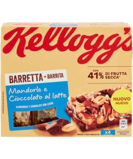 KELLOGG'S BARRETTA CIOCC. LATTE G.32 X4   SNACK