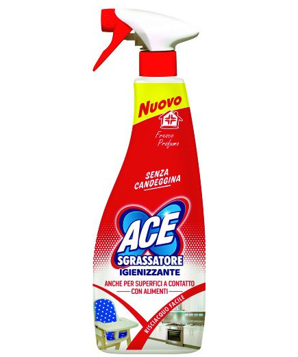 Ace Sgrassatore Spray Igienizzante Senza Candeggina ml.500