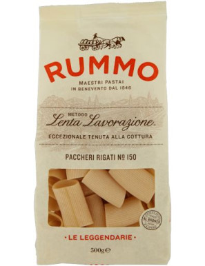 Rummo Formati Speciali Paccheri Rigati N°150 Trafilata Al Bronzo gr.500