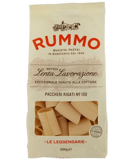 Rummo Formati Speciali Paccheri Rigati N°150 Trafilata Al Bronzo gr.500