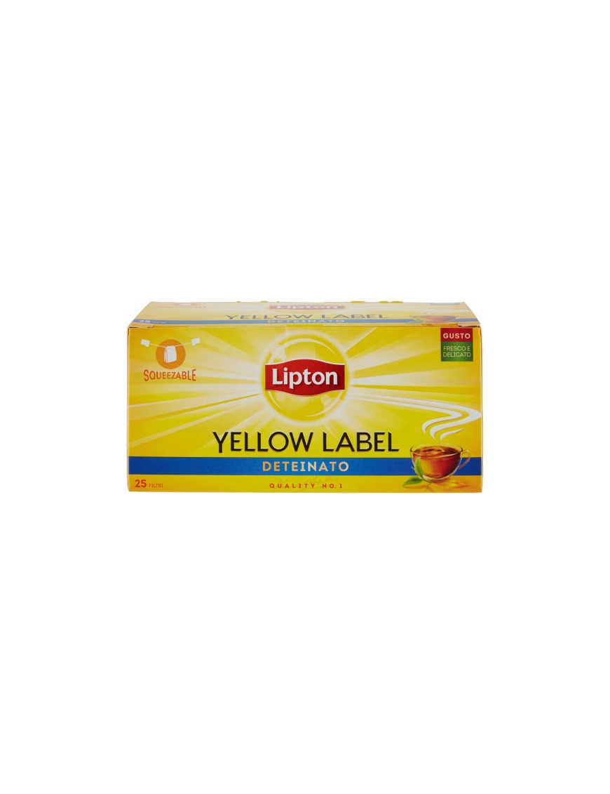 Lipton Tea Deteinato  Yellow Label 25 Filtri