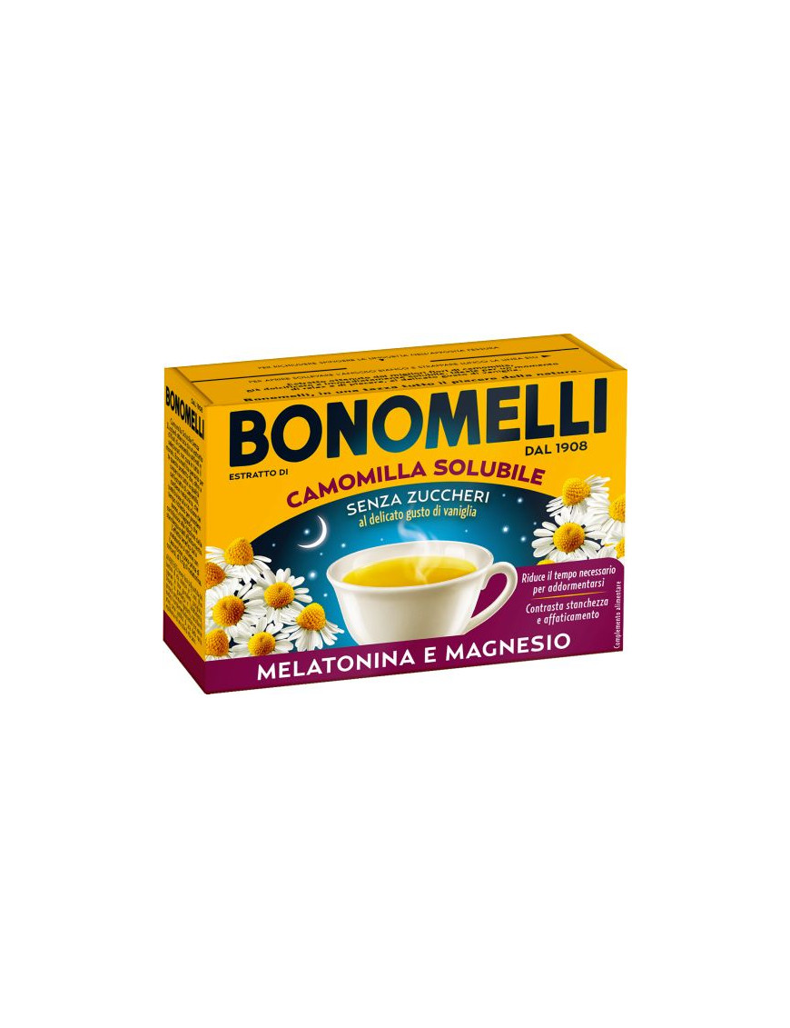 Bonomelli Camomilla Solubile Melatonina E Magnesio 16 Buste