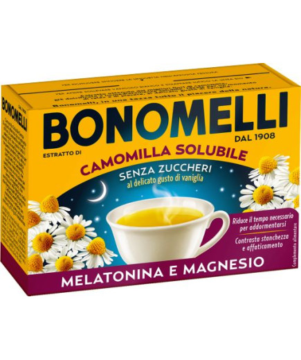 Bonomelli Camomilla Solubile Melatonina E Magnesio 16 Buste