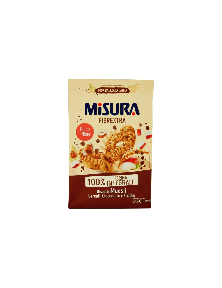 Misura Biscotti Fibrextra Muesli gr.230 Senza Olio Palma