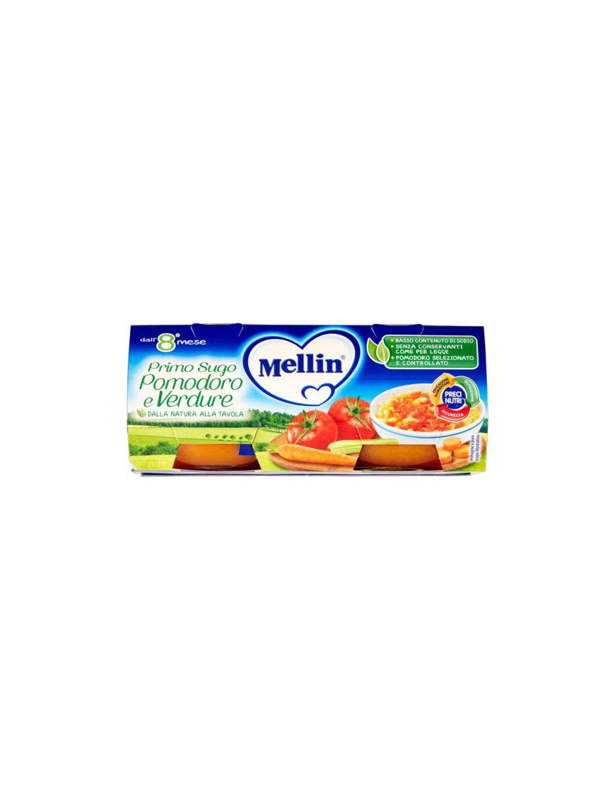 MELLIN PRIMO SUGO POMODORO E VERDURE G.80X2