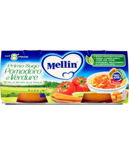 MELLIN PRIMO SUGO POMODORO E VERDURE G.80X2