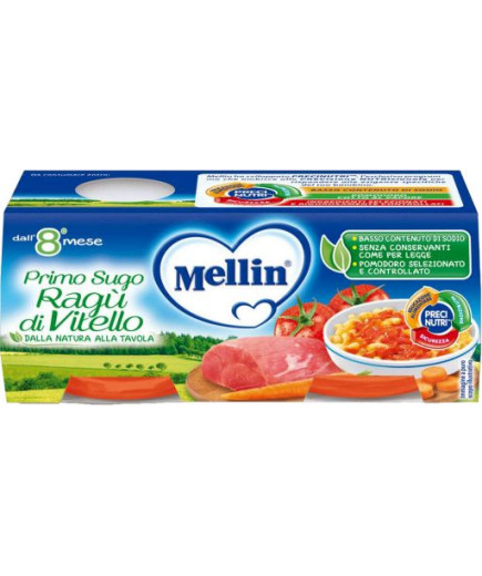 MELLIN PRIMO SUGO RAGU' DI VITELLO G.80X2