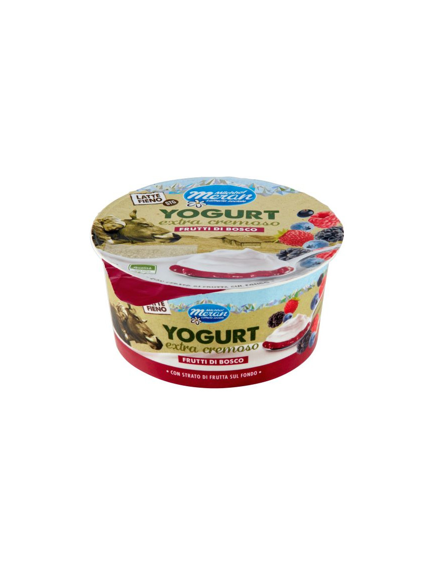 MERANO YOGURT LATTE FIENO DOPPIO STRATO G.150 FRUTTI BOSCO