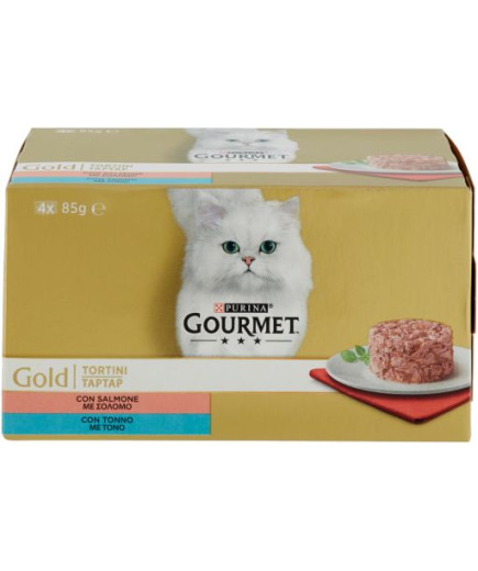 GOURMET GOLD TORTINI TONNO E SALMONE 4X85 GR