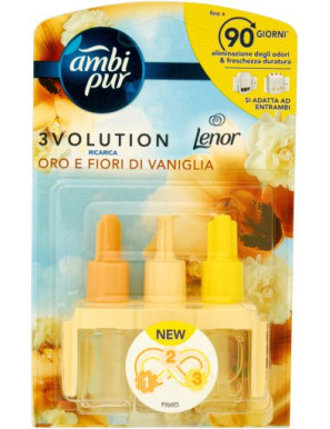 AMBI PUR 3 VOLUTION ELETTR.RICARICA LENOR ORO&VANIGLIA ML.20