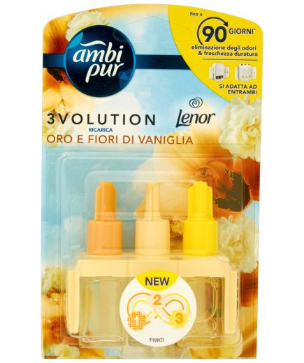 AMBI PUR 3 VOLUTION ELETTR.RICARICA LENOR ORO&VANIGLIA ML.20