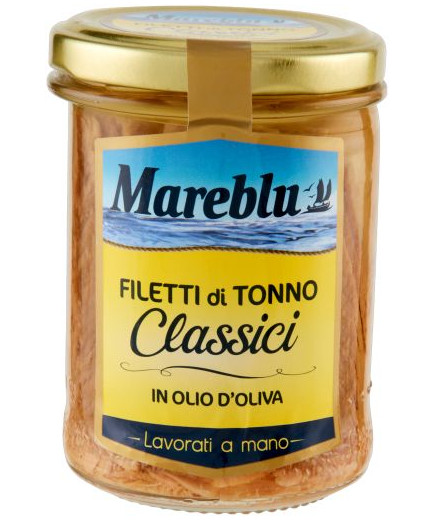 Mareblu Filetti Tonno Olio D'Oliva gr.180 Vaso In Vetro